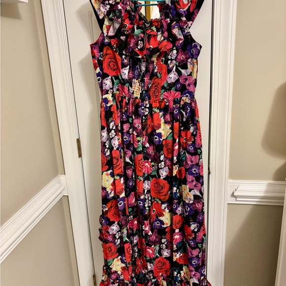 Ivy City Co Havana Dress Floral Ruffle Maxi XL NWT Romantic Vacation - Picture 5 of 7